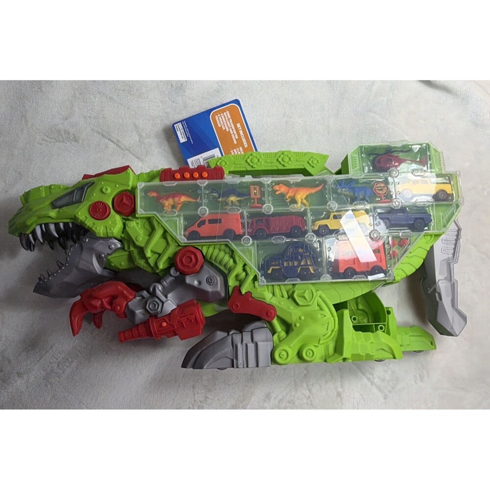 CVS Dino Transporter Playset — Lights & Sound — 18 Pieces ( NEW Factory Sealed)
